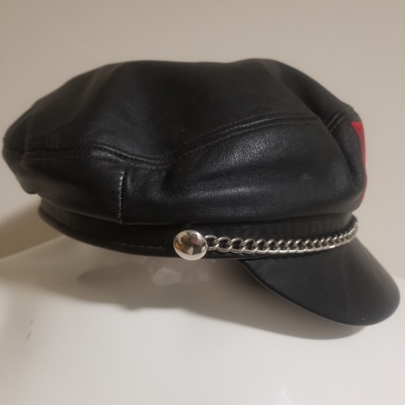 REAL LEATHER ELVIS CAP - Picture 2 of 2